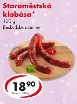 CBA Staroměstská klobása nabídka