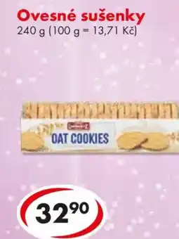CBA Ovesné sušenky nabídka