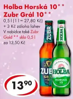 CBA Holba Horská 10, Zubr Grál 10 nabídka
