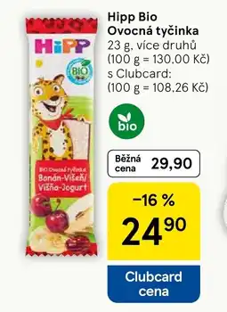 Tesco Hipp Bio Ovocná tyčinka nabídka