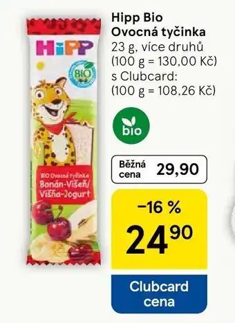 Tesco Hipp Bio Ovocná tyčinka nabídka