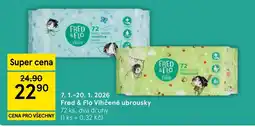 Tesco Fred & Flo Vlhčené ubrousky nabídka