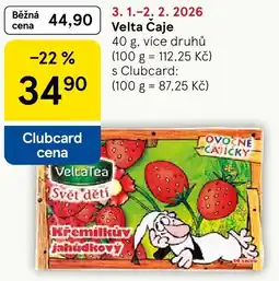 Tesco Velta Čaje nabídka