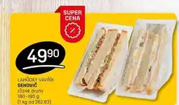 Flop SENDVIČ různé druhy nabídka