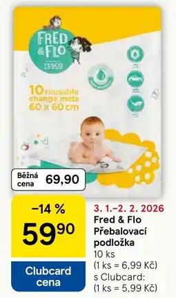 Tesco Fred & Flo Přebalovací podložka nabídka