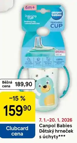 Tesco Canpol Babies Dětský hrneček s úchyty nabídka