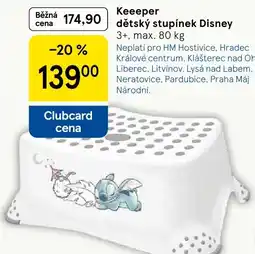 Tesco Keeeper dětský stupínek Disney nabídka