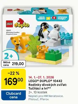 Tesco LEGO Duplo 10442 Rodinky divokých zvířat: Tučňáci a lvi nabídka