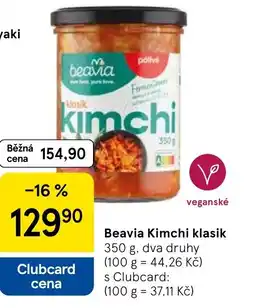 Tesco Beavia Kimchi klasik nabídka