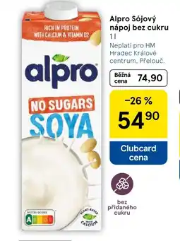 Tesco Alpro Sójový nápoj bez cukru nabídka
