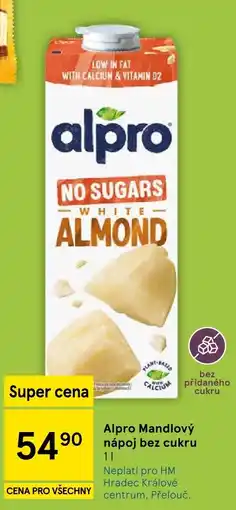 Tesco Alpro Mandlový nápoj bez cukru nabídka
