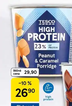 Tesco Tesco High Protein instantní arašídová ovesná kaše s kousky pražených arašídů nabídka