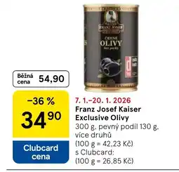 Tesco Franz Josef Kaiser Exclusive Olivy nabídka