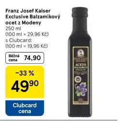 Tesco Franz Josef Kaiser Exclusive Balzamikový ocet z Modeny nabídka