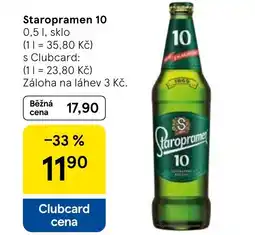 Tesco Staropramen 10 nabídka