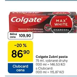 Tesco Colgate Zubní pasta nabídka