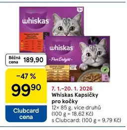 Tesco Whiskas Kapsičky pro kočky nabídka