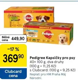 Tesco Pedigree Kapsičky pro psy nabídka