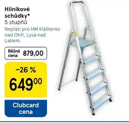 Tesco Hliníkové schůdky nabídka
