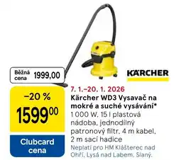 Tesco Kärcher WD3 Vysavač na mokré a suché vysáváni nabídka