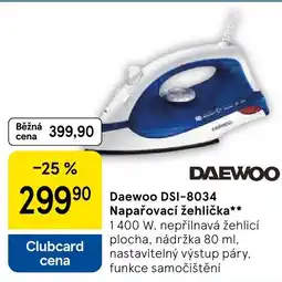 Tesco Daewoo DSI-8034 Napařovací žehlička nabídka