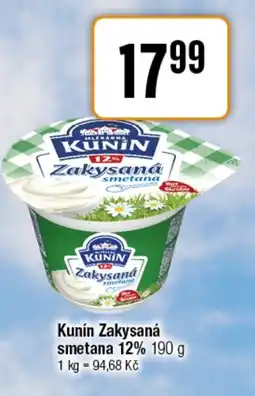 TEMPO Kunín Zakysaná smetana 12% nabídka