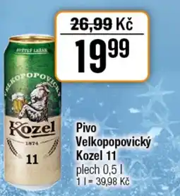 TEMPO Pivo Velkopopovický Kozel 11 nabídka