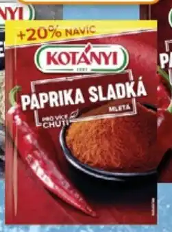 TEMPO Kotányi Paprika sladká nabídka