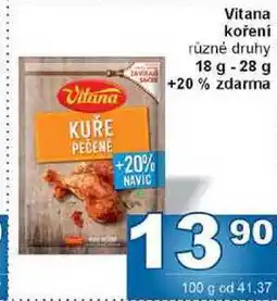 Jip Vitana koření různé druhy 18 g - 28 g nabídka