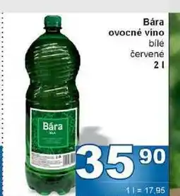 Jip Bára ovocné víno bílé červené nabídka