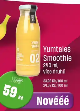 BonVeno Yumtales Smoothie nabídka