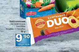 Jip DUO croissant červené ovoce čokoláda broskev + meruňka 50 g nabídka