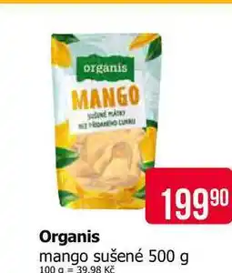 Teta Organis mango sušené nabídka