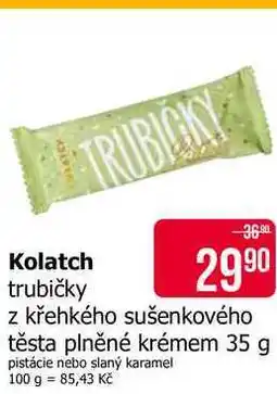 Teta Kolatch trubičky z křehkého sušenkového těsta plněné krémem nabídka
