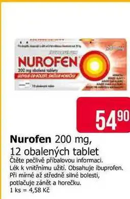 Teta Nurofen 200 mg, 12 obalených tablet nabídka