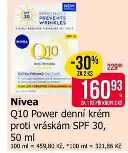 Teta Nivea Q10 Power denní krém proti vráskám SPF 30 nabídka