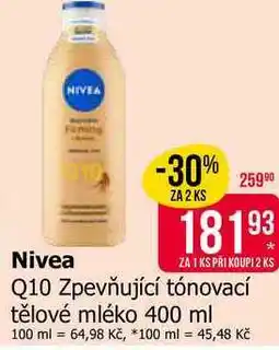 Teta Nivea Q10 Zpevňující tónovací tělové mléko nabídka