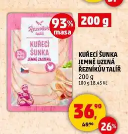 Penny Market KUŘECÍ ŠUNKA JEMNĚ UZENÁ ŘEZNÍKŮV TALÍŘ nabídka