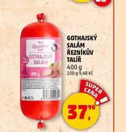 Penny Market GOTHAJSKÝ SALÁM ŘEZNÍKŮV TALÍŘ nabídka