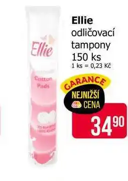 Teta Ellie odličovací tampony 150 ks nabídka