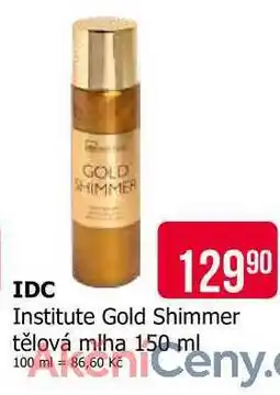 Teta IDC Institute Gold Shimmer tělová mlha nabídka