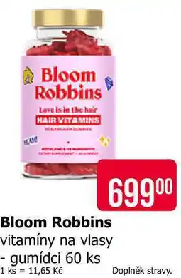Teta Bloom Robbins vitamíny na vlasy - gumídci 60 ks nabídka