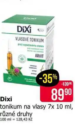 Teta Dixi tonikum na vlasy 7x 10 ml, různé druhy nabídka