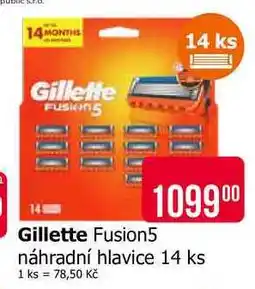 Teta Gillette Fusion5 náhradní hlavice 14 ks nabídka