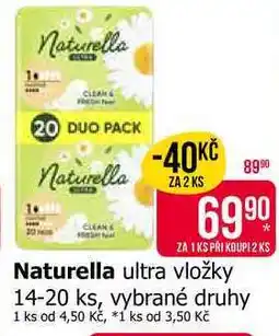 Teta Naturella ultra vložky 14-20 ks, vybrané druhy nabídka