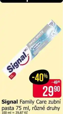 Teta Signal Family Care zubní pasta 75 ml, různé druhy nabídka