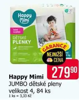 Teta Happy Mimi dětské pleny velikost 4, 84 ks nabídka