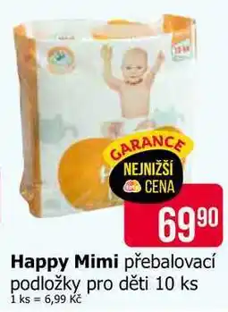 Teta Happy Mimi přebalovací podložky pro děti 10 ks nabídka