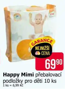 Happy Mimi přebalovací podložky pro děti 10 ks