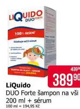 Teta LIQUIDO DUO Forte šampon na vši 200 ml + sérum 100 ml nabídka